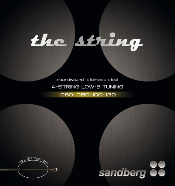 Sandberg Strings Stainless Steel Low B, 60-130tw